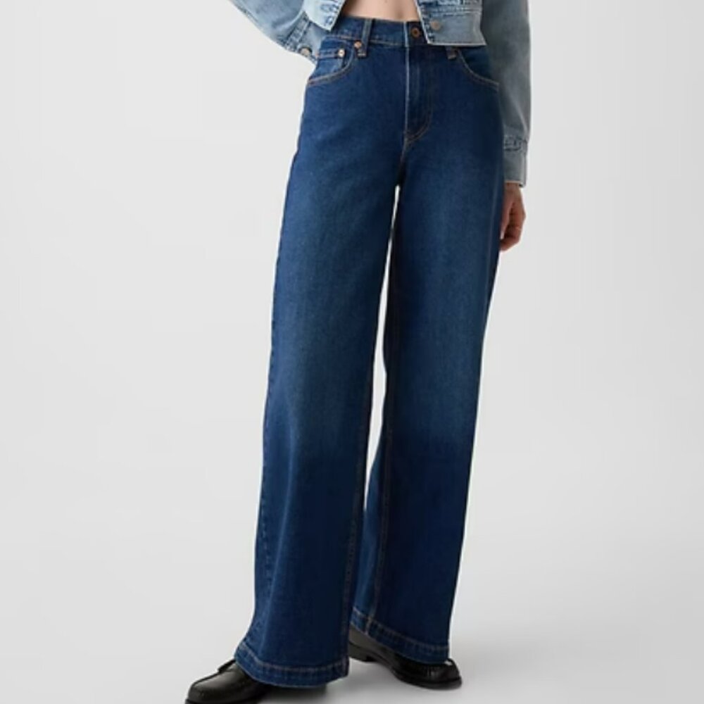 GAP High Rise Stride Wide-Leg Jeans NEW WITH TAGS
